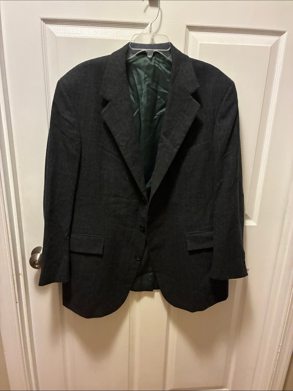 Union Made ACTWU made in USA Polo by Ralph Lauren Charcoal Pinstripe Sport Coat